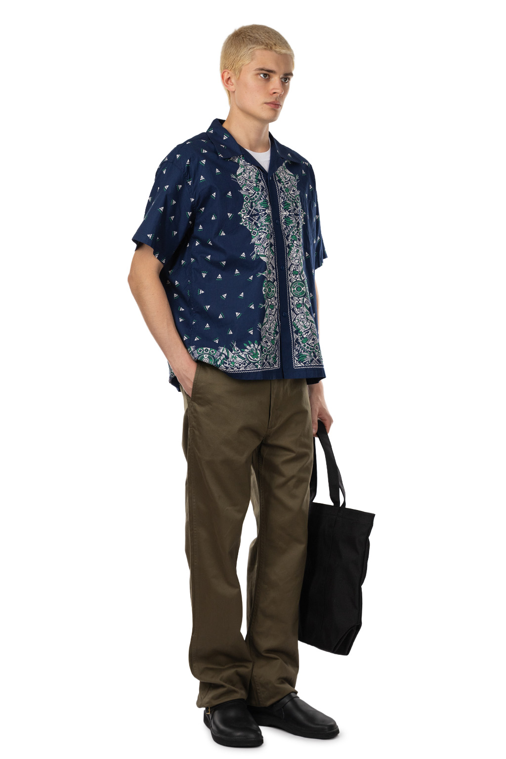 Sugar Cane - Bandana Patchwork Print - Navy